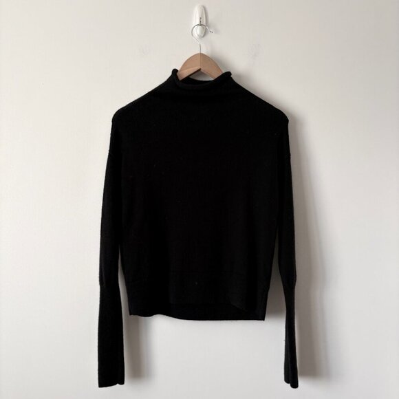 Aritzia Wilfred Cyprie Wool Turtleneck Sweater Mock Neck Black Size XS - Picture 4 of 7